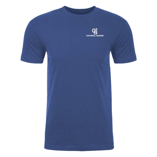 Next Level Royal Sueded Tee-Monogram Vertical Single
