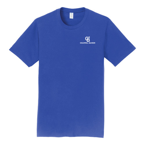 Port & Co Royal Fan Favorite Tee-Monogram Vertical Single