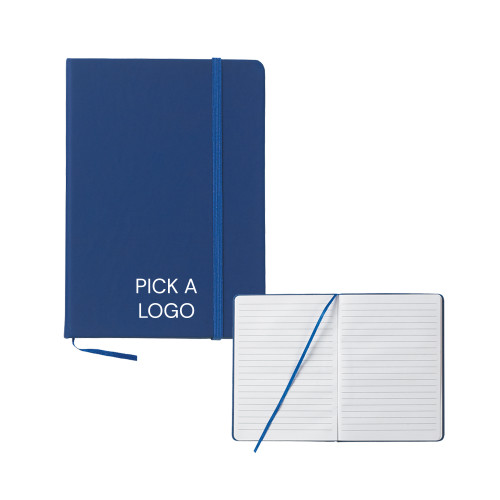 5x7 Blue Hard Cover Journal-My Company Logo