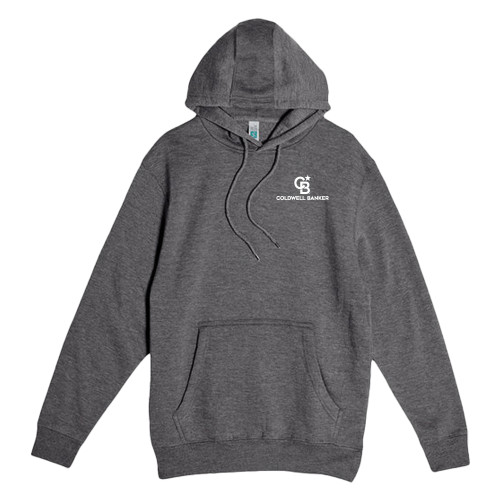 Lane Seven Charcoal Heather Fleece Pullover Hoodie-Monogram Vertical Single