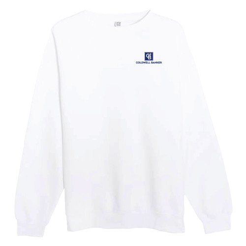 Lane Seven White Fleece Crew-Framed Vertical Single