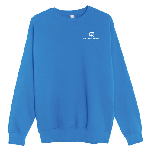 Lane Seven Royal Fleece Crew-Monogram Vertical Single