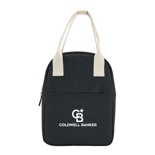 Black WorkSpace Lunch Cooler Bag-Monogram Vertical Single