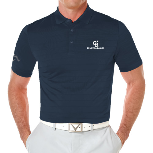 Callaway Navy Opti Vent Polo-Monogram Vertical Single