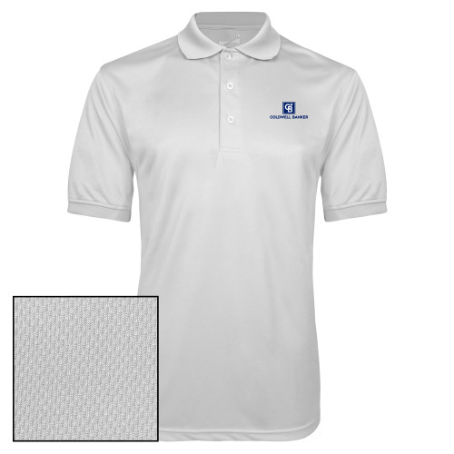 White Dry Mesh Polo-Framed Vertical Single