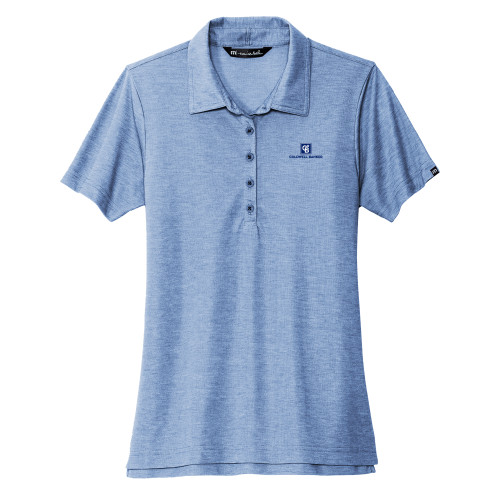 TravisMathew Womens Classic Blue Heather Oceanside Polo-Framed Vertical Single