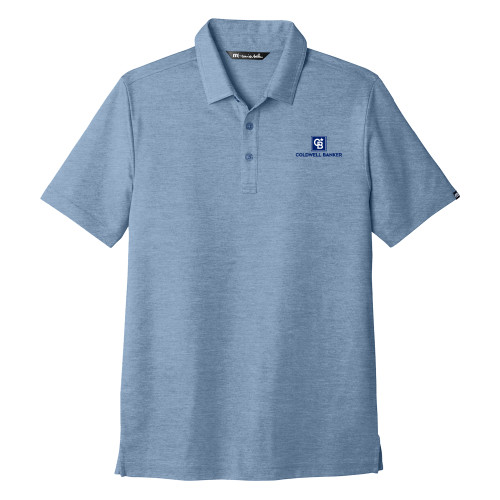 TravisMathew Classic Blue Oceanside Heather Polo-Framed Vertical Single