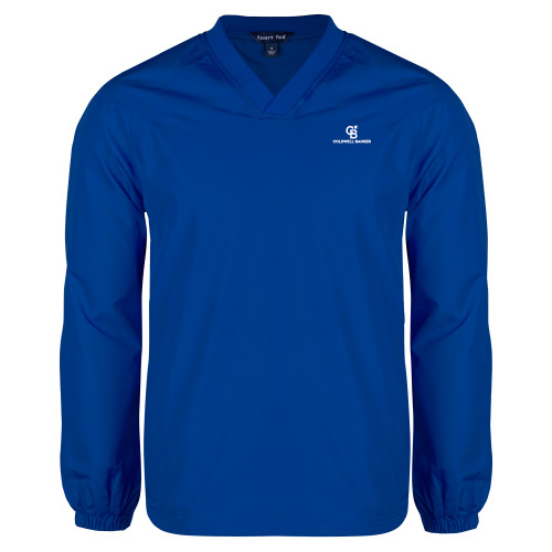 Royal V Neck Raglan Windshirt-Monogram Vertical Single