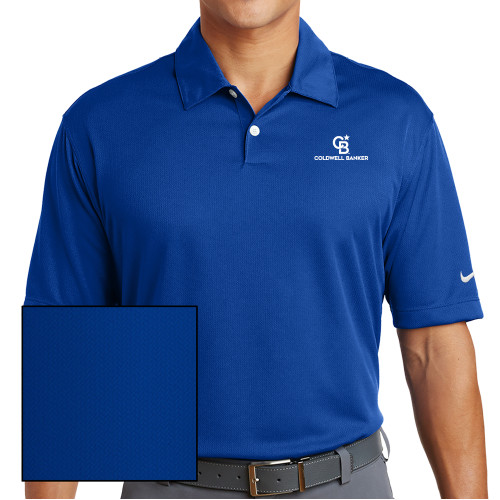 Nike Dri Fit Royal Pebble Texture Sport Shirt-Monogram Logo