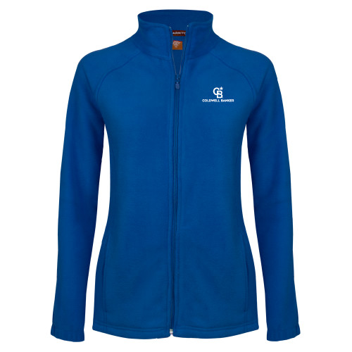 Womens Royal Fleece Full Zip Jacket-Monogram Vertical Single