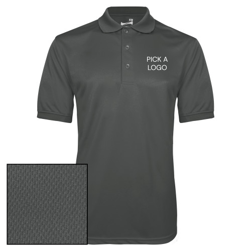 Charcoal Dry Mesh Polo-My Company Logo