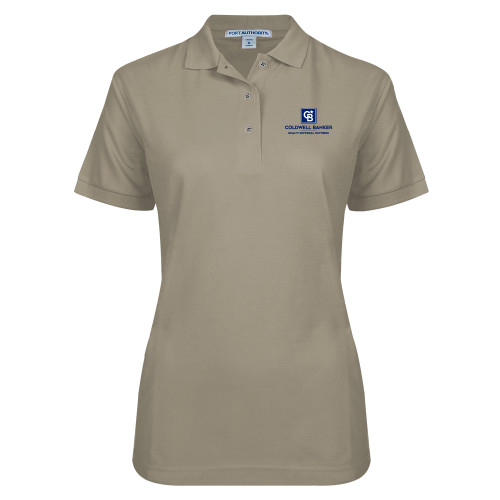 Womens Silk Touch Stone Pique Polo-Realty Referral Network Framed Logo