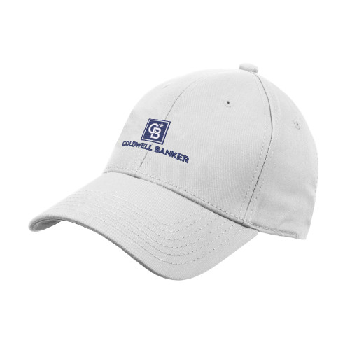 White Structured Adjustable Pro Style Hat-Framed Vertical Single