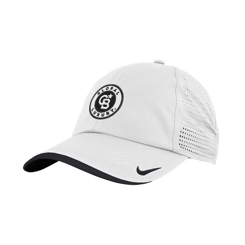 Nike White Dri Fit Perforated Hat-CBGL Seal