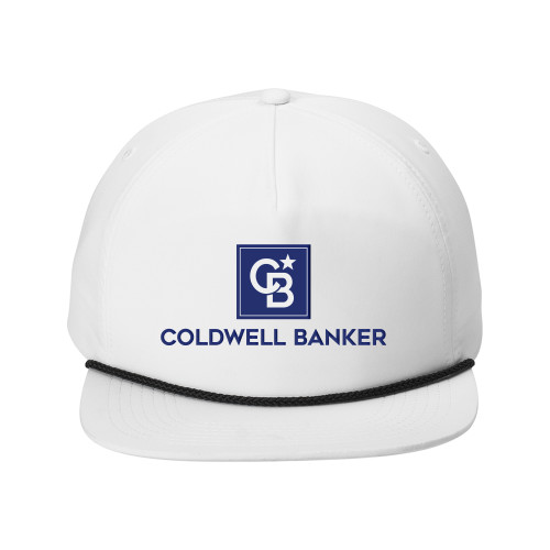 Retro White/Black Rope Cap-Framed Vertical Single