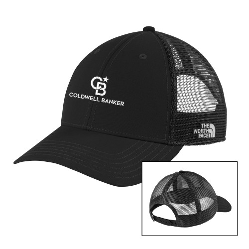 The North Face Black/Black Ultimate Trucker Hat-Monogram Vertical Single