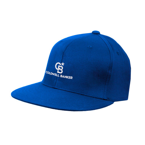 Royal Flat Bill Snapback Hat-Monogram Vertical Single
