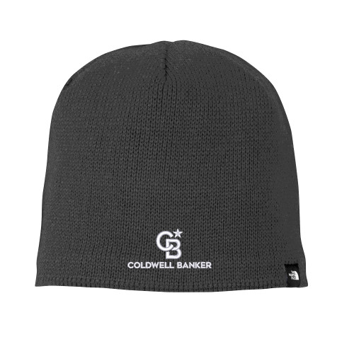 The North Face Asphalt Grey Mountain Beanie-Monogram Vertical Single