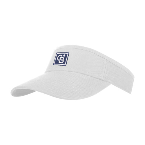White Brushed Bull Denim Visor-Framed Icon