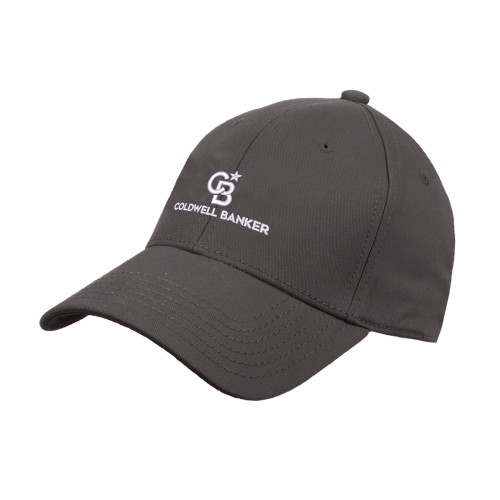 Charcoal Structured Adjustable Pro Style Hat-Monogram Vertical Single
