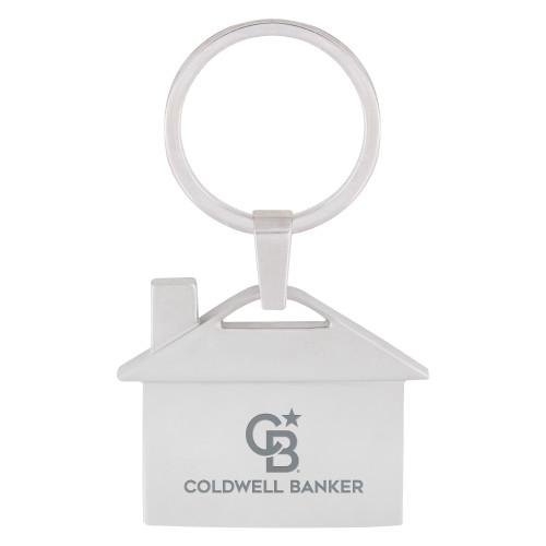 Silver Home Sweet Home Key Holder-Monogram Stacked Single Engraved