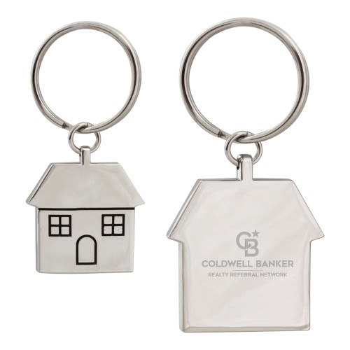 Silver House Key Holder-Realty Referral Network Framed Vertical Engraved