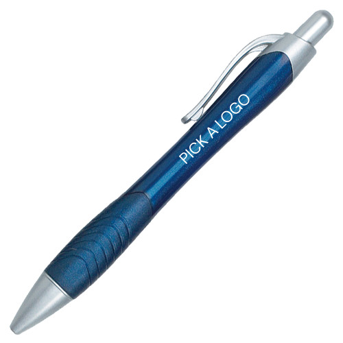 Metallic Mykonos Navy Pen-My Company Logo