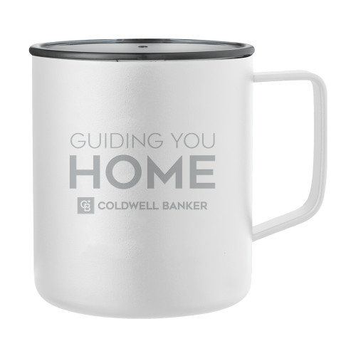 Rover Camp Vacuum Insulated White Mug 14oz-Guiding You Home Engraved