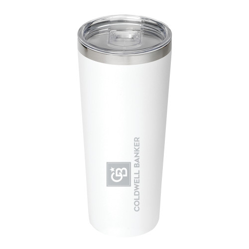 Thor Vacuum Insulated White Tumbler 22oz-Framed Vertical Single Engraved