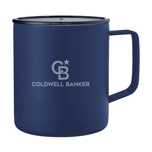 Rover Camp Vacuum Insulated Navy Mug 14oz-Monogram Stacked Single Engraved