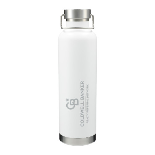 Thor Copper Vacuum Insulated White Bottle 32oz-Realty Referral Network Framed Vertical Engraved