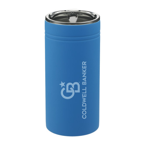 Sherpa Vacuum Blue Tumbler & Insulator 12oz-Monogram Stacked Single Engraved