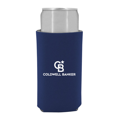 Slim Navy Can Holder-Monogram Vertical Single
