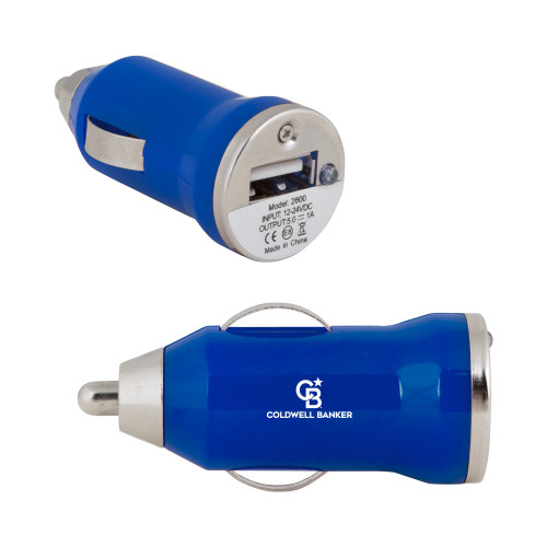 On the Go Royal Car Charger-Monogram Vertical Single