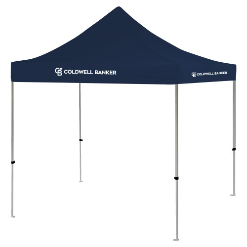 9 ft x 9 ft Navy Tent-Monogram Horizontal Single