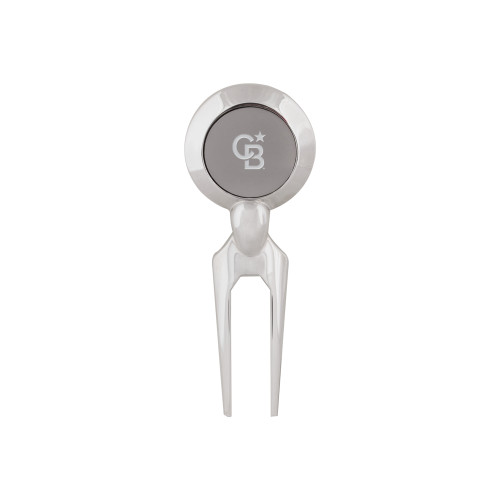 Silver Divot Tool/Ball Marker-Monogram Icon Engraved