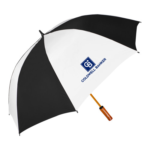 64 Inch Black/White Umbrella-Framed Vertical Single