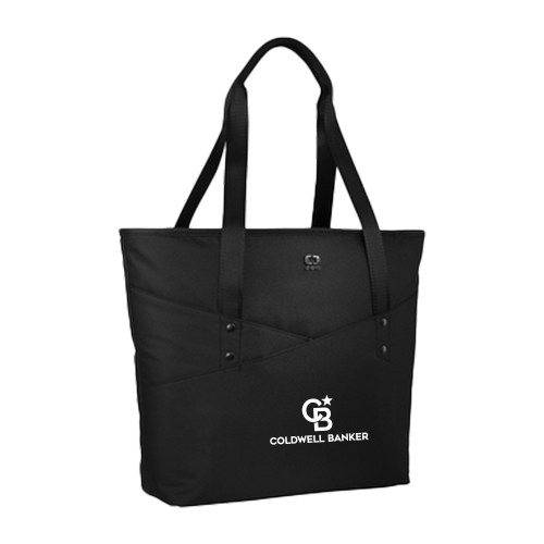 OGIO Black Downtown Tote-Monogram Vertical Single