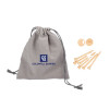 Thumbnail image for  Bamboo Golf Tee Set w/ Grey Recycled Pouch