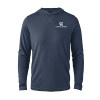 Thumbnail image for  Navy Heather Long Sleeve Hooded Tee