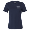 Thumbnail image for  Bella + Canvas Womens Navy Relaxed Cotton T Shirt