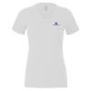 Thumbnail image for  Bella + Canvas Womens White V Neck Cotton T Shirt