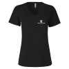 Thumbnail image for  Next Level Womens Black Suede V Neck Tee