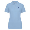 Thumbnail image for  Womens Silk Touch Light Blue Pique Polo