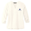 Thumbnail image for  Mercer + Mettle Womens Ivory 3/4 Sleeve Crepe Blouse