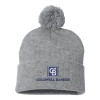 Thumbnail image for  Sportsman Heather Grey Pom Pom Cuffed Beanie