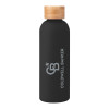 Thumbnail image for  Blair Black Stainless Steel Bottle w/ Bamboo Lid 17 oz
