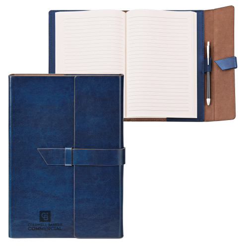 Fabrizio Junior Blue Portfolio w/Loop Closure-Coldwell Banker Commercial Engraved