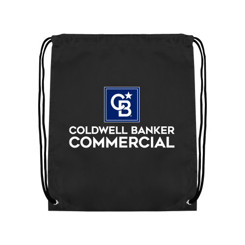 Black Drawstring Backpack-Coldwell Banker Commercial