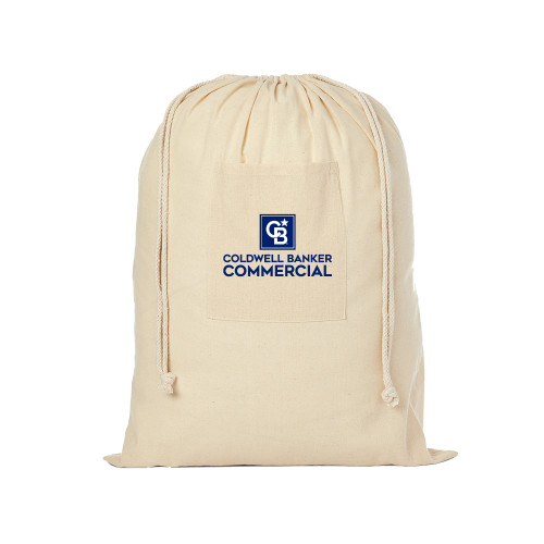 Natural Cotton Laundry Bag-Coldwell Banker Commercial